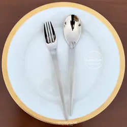 سرویس قاشق چنگال پالرمو مات و براق طرح ویچنزا - چنگالک