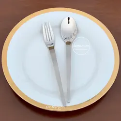 سرویس قاشق چنگال پالرمو مات و براق طرح ویچنزا - چنگالک