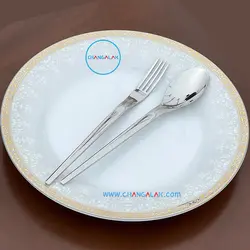 سرویس قاشق چنگال ماتُ براق رزنتال طرح زیگن - چنگالک