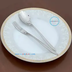 سرویس قاشق چنگال ماتُ براق رزنتال طرح میرس - چنگالک