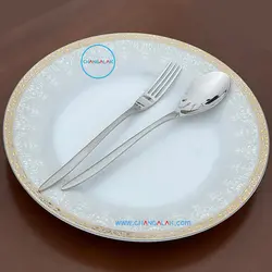 سرویس قاشق چنگال ماتُ براق رزنتال طرح میرس - چنگالک