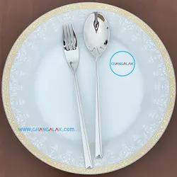 سرویس قاشق چنگال ماتُ براق رزنتال طرح ارلانگن - چنگالک