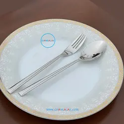 سرویس قاشق چنگال ماتُ براق رزنتال طرح ارلانگن - چنگالک