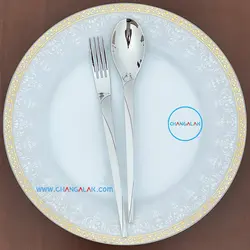 سرویس قاشق چنگال ماتُ براق رزنتال طرح ینا - چنگالک