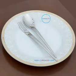 سرویس قاشق چنگال ماتُ براق رزنتال طرح ینا - چنگالک