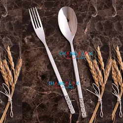 سرویس قاشق چنگال ورسا کامل براق طرح نویبورگ - چنگالک