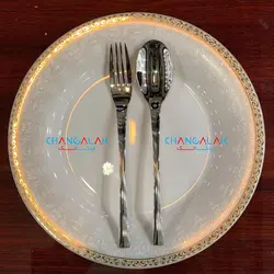 سرویس قاشق چنگال پالرمو براق طرح تورینو - چنگالک