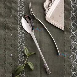 سرویس قاشق چنگال نیکولاس مات و براق طرح فرارا - چنگالک