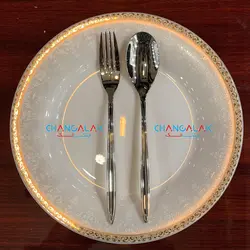 سرویس قاشق چنگال پالرمو براق طرح مسینا - چنگالک
