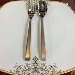 سرویس قاشق چنگال نیکولاس مات و براق طرح استولبرگ - چنگالک