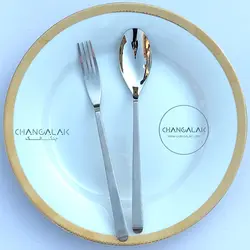 سرویس قاشق چنگال لیزری ورسا کامل مات طرح موندرکینگن - چنگالک
