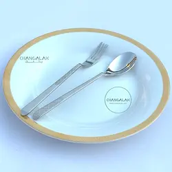 سرویس قاشق چنگال لیزری ورسا کامل مات طرح موندرکینگن - چنگالک