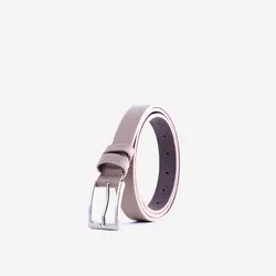 کمربند چرم زنانه کرم چرم آرا مدل wj035