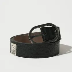 کمربند چرم زنانه مشکی مدل wiki-II