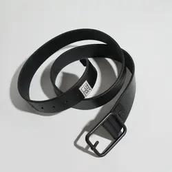 کمربند چرم مردانه مشکی مدل belfort-I