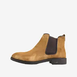 نیم بوت چرم مردانه عسلی مدل sh004