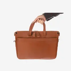 کیف اداری مردانه چرم آرا مدل e086