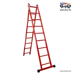 نردبان کشویی آهنی 19 پله ماندگار مدل صدف