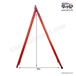 نردبان کشویی آهنی 19 پله ماندگار مدل صدف