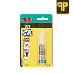 قیمت و خرید چسب فوری اکفیکس AKFIX SUPERGLUE 303 - چسبینه