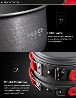 ست ظروف 3 تا 4 نفره ALOCS کد CW - C30