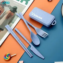 ست قاشق، چنگال، کارد و چاپستیک گیاهی