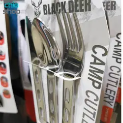 ست قاشق، چنگال و کارد استیل بلک دیر