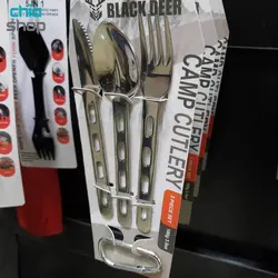 ست قاشق، چنگال و کارد استیل بلک دیر