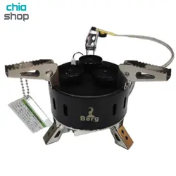 سرشعله مسافرتی سه شعله شلنگ دار Berg مدل B-16