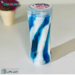 قیمت و خرید اسلایم ابر و بادی استوانه ای آبی | چیچیلاس