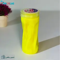 قیمت و خرید اسلایم ابر و بادی استوانه ای زرد | چیچیلاس