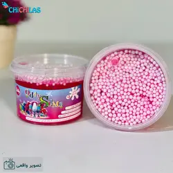 قیمت و خرید اسلایم دونه برفی صورتی | چیچیلاس