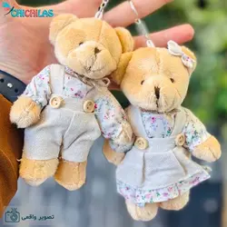 جاکلیدی خرس دختر و پسر لباس گلی | وارداتی با بهترین قیمت