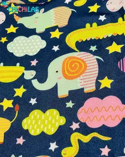 بلوز شلوار طرح حیوانات جنگل کد 1010 - فروشگاه چیچیلاس