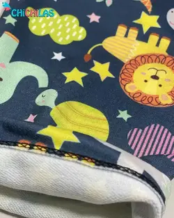 بلوز شلوار طرح حیوانات جنگل کد 1010 - فروشگاه چیچیلاس