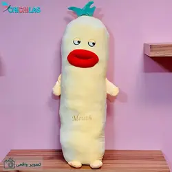 عروسک بالشتی آناناس لب پروتزی | ارسال فوری عروسک اناناس