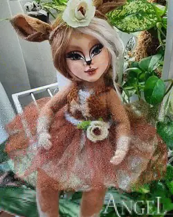 عروسک آهوی پیشونی سفید (کد256) - چیچیلاس - فروشگاه آنلاین عروسک