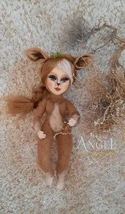 عروسک آهوی پیشونی سفید (کد256) - چیچیلاس - فروشگاه آنلاین عروسک