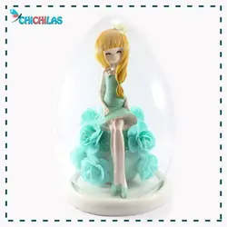 مجسمه دختر شیشه تخم مرغی- مجسمه دختر دکوری - چیچیلاس - فروشگاه آنلاین عروسک