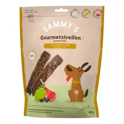 تشویقی سگ بوش مدل(Sammy's gourmet strips) طعم مرغ و بره وزن 180 گرم