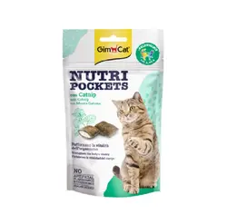 تشویقی گربه جیم کت طعم نعنای گربه‌ای مدل(GimCat Nutri Pockets with Catnip and Multi-Vitamin) با وزن 60 گرم