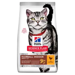 غذای خشک گربه ادالت هیلز هربال ایندور طعم مرغ مدل(Hill's® SCIENCE PLAN Hairball Indoor Adult Cat Food with Chicken) با وزن 1.5 کیلوگرم