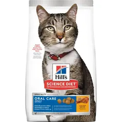 غذای خشک گربه اورال طعم مرغ(Hills Oral Care Dry Food with Chicken) وزن 1.5 کیلوگرم