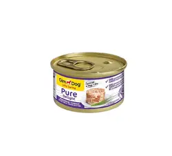 کنسرو سگ جیم داگ طعم تن و مرغ مدل(GimDog Pure Delight Chicken with Tuna ) با وزن 85 گرم