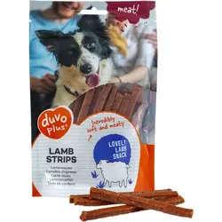 تشویقی سگ دوو مدل(SNACK LAMB STRIPS)طعم گوشت بره وزن 80 گرم