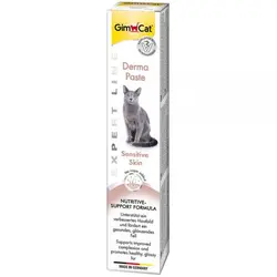 خمیر پوست و مو گربه جیم کت مدل(GimCat Derma Paste for Sensitive Skin) با وزن 50 گرم