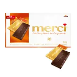 شکلات مرسی پرتقال و بادام merci | شوکو مروی