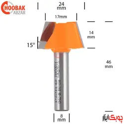 تیغ پخ لبه 15 درجه CMT کد 903.240.11