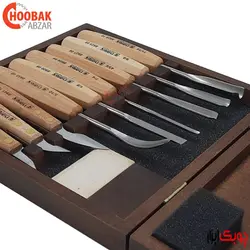 ست 9 عددی مغار و چاقو حکاکی نارکس کد 894813