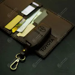 ست کیف مدارک و جاسوئیچی تویوتا پریوس